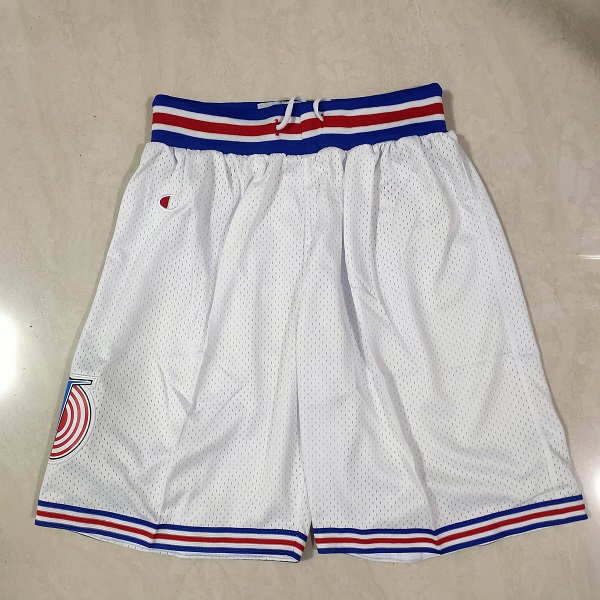 Men NBA Big wolf irrigation White Shorts 0416->more jerseys->NBA Jersey